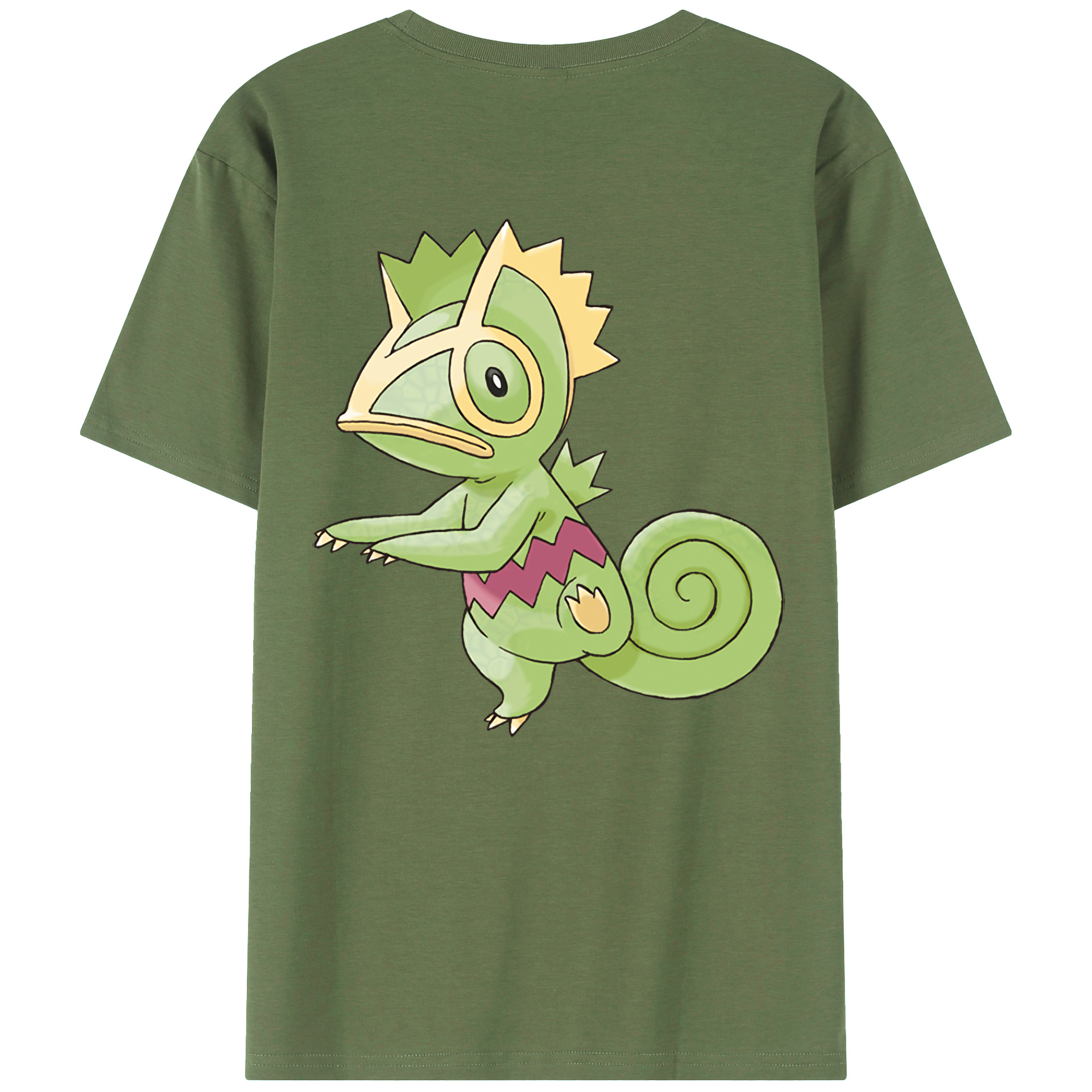 （画像用） ポケットモンスター Pokémon 綿100％ メンズ半袖Tシャツ（バックプリント） 通気性